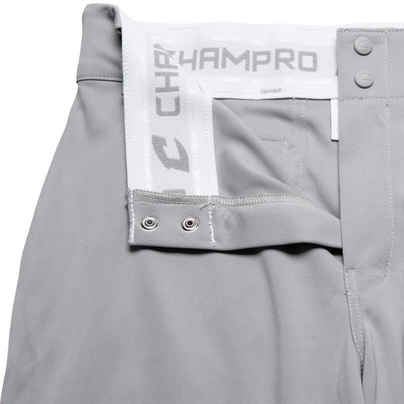 CHAMPRO Triple Crown Knicker Style Baseball Pants in Solid Color with Reinforced Sliding Areas, Gray, X-Small,Grey - Image 5
